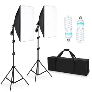 Tianmei Photographic Video Studio Photo Softbox Continuous Light E27/E26 Easy Folded 50x70cm 20x28 Inch Soft Light Box