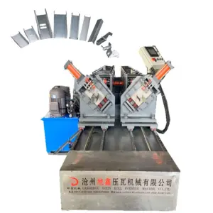 Automatic Double Light Keel Roll Forming Machine and High Working Speed Track&amp DiXin Factory