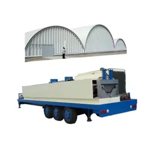 Shipping to Jordan Long Span Arch Roof Large Span Roll Forming Machine Steel Arch Roof Span Machine Price