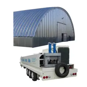 K 610 Long Span Arch Roof Large Span Roll Forming Machine/beamless Steel Arch Roof Span Machine Price