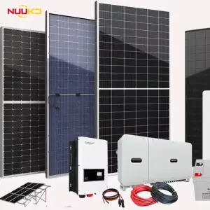 High-Efficiency Complete Hybrid Solar Power System Kit 3kW, 5kW, 10kW Solar Panel PV System with Battery Storage for Home Use