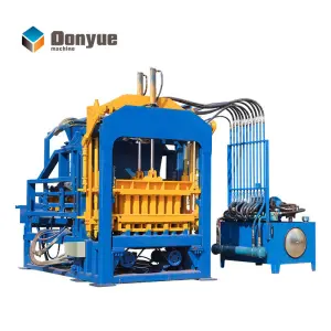 Hot Sale QT4-15 Full Automatic PLC Engine Hollow Block Machine Easy 15 min Mold Change Brick Making Machinery Core Motor