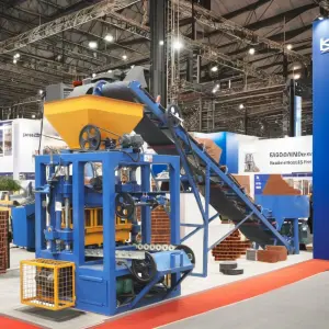 4-24 Semi-Auto Cement Hollow Block Brick Making Machine New Condition with Pump Motor and PLC Components for Production Line