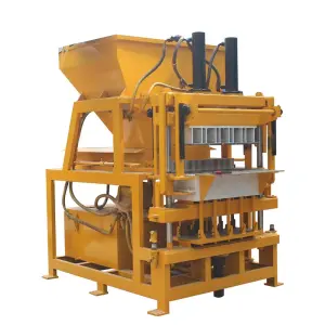 DY4-10 Hydraulic Interlock Block Making Machine PLC Pump Motor Engine Gearbox Bearing Semi-Automatic 16Mpa Pressure Easy
