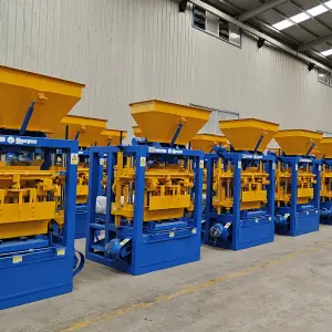 Donyue QT4-24 Semi-Automatic Concrete Hollow Block Making Machine with 220V/380V Motor Easy Operation