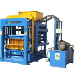 High Capacity Donyue QT4a-15 Crushed Stone Fly Ash Hollow Brick Making Machinery in India