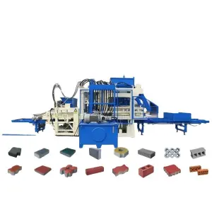 Qt8-15 Brick Making Machinery Cement Tile Making Machinery Interlock Tile Making Machine