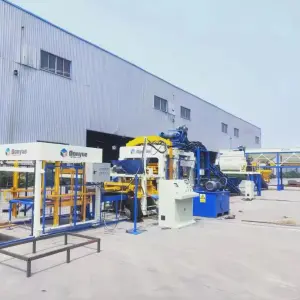 Hollow Concrete Qt10-15 Brick Making Machine Automatic Hydraulic Interlocking Concrete Block Machine