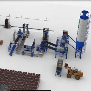 High Quality QT18-15 Fully Automatic Industrial Concrete Block Making Machine Automatic Brick Making Machine in Ethiopia