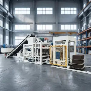QTJ4-25D Block Making Machine Semi Automatic Hollow Concrete Cement Blocks Making Machinery Briquette Machine