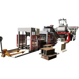 QTJ4-18 Fully Automatic Cement Brick Paving Stone Maker Production Mold Manufacturer's Brick Making Machine