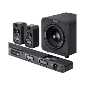 Echo Wall Berlin Sound LCD TV with Dynamic Microphone Metal Home Theater Karaoke Speaker External Audio Projector