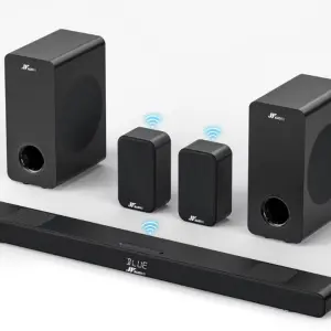 Shunjiayu 2026 HiFi Wireless Subwoofer Wood Enclosure for Home Theater Audio System 5.1 Channels 6 Speakers High Power