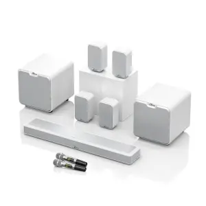 600W Wireless Subwoofer 8-Speaker 7.2-Channel High-Power Wood Home Theater System with Karaoke and TV Audio