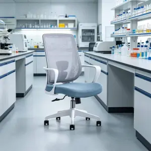 Modern Adjustable Mesh Executive Office Chair with Height Adjustable Swivel Base Saber Legs-Factory Wholesale Chair
