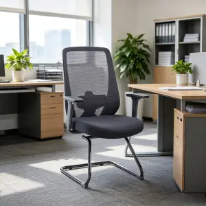 Middle Back Office Chair China Electric Office Chair Cheap Office Chair With White Leg