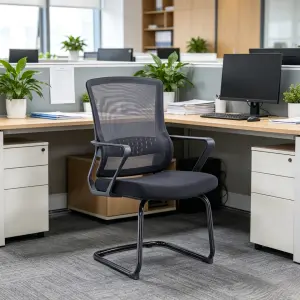Middle Back Office Chair China Electric Office Chair Cheap Office Chair With White Leg