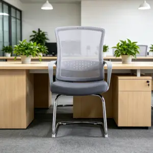 Middle Back Office Chair China Electric Office Chair Cheap Office Chair With White Leg