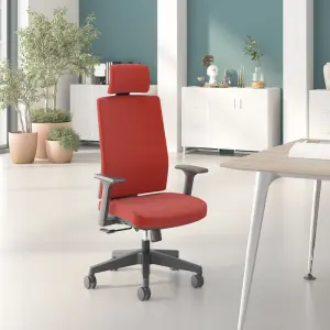 Modern Style Brown & Black PU Leather Office Chair Swivel & Revolving Guest Manager Boss Luxury Chair