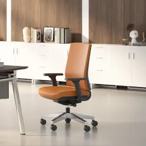 High End Office Chair Reclining Office Chair Leather High Back Leather Manager Office Chair Furniture