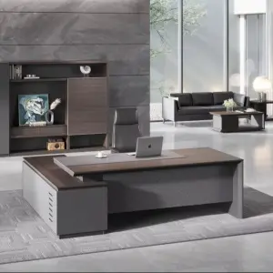 Factory Prices OEM Modern Luxury Ergonomic Convertible Executive Office Table with E0 MFC Material Commercial Furniture