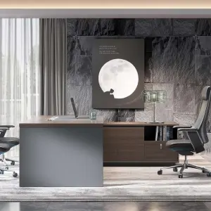 Chinese Factory Price Modern Convertible Luxury Executive Computer Office Desk with E0 MFC Material