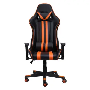 Adjustable Arms PU Leather Traditional Executive Back Swivel Computer Office Gaming Chair