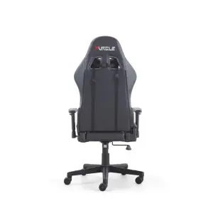 Computer Gaming Ergonomic Desk with Plastic High Resilience Foam Cushion Adjustable Height Lumbar Support 360 Swivel Base