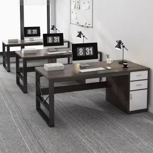 Modern Convertible Office Desk Premium Furniture Durable Build Eco-Friendly Spacious Work Surface Storage Home Offices Corporate