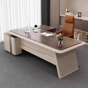 Boss High-End Luxury Desk Chair Set Modern Minimalist Design Durable Wooden Eco-Friendly Office Building Home Workstation Office