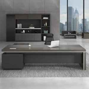 Boss Modern Executive Office Desk Set Minimalist Manager Furniture with Large Desk and Comfortable Chair for Bedroom Use manager's desk