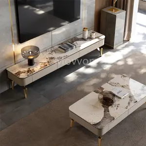 High Quality Luxury Italian Lamps Furniture Modern Living Room Bedroom Hall Modern Wooden TV Cabinet Stand