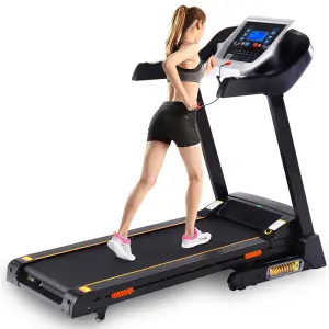 Home Gym Low Noise Electric Treadmill Shock Absorption Design for Knee Protection