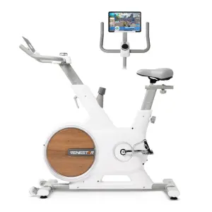 Lijiujia Professional Unisex APP Exercise Bike with White 3kgs Flywheel Weight Magnetic Resistance Steel Material