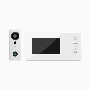 2.4Ghz Wireless Video Intercom 100M Transmitting Range with Door Opener Support Memory Card Storage
