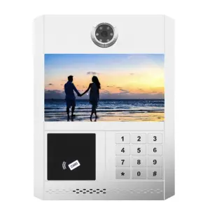 10.1-Inch 1080P HD Video Smart Door Phone Intercom System With Fingerprint Lock and TCP/IP Security Compatible Smart Locks