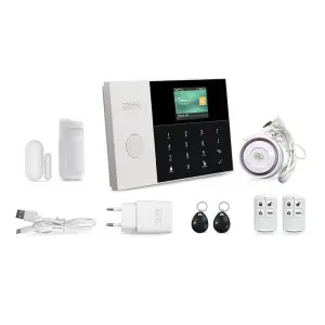 Factory Wireless Wifi Gsm Home Burglar Security Alarm System Support Tuya Ip Camera Wireless Alarm System