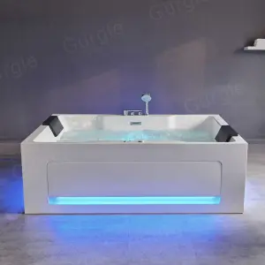 Indoor Whirlpool Jetted Hot Tub SPA Couple Bathtub 1.80m Two Persons Acrylic Air Massage for 2 Person