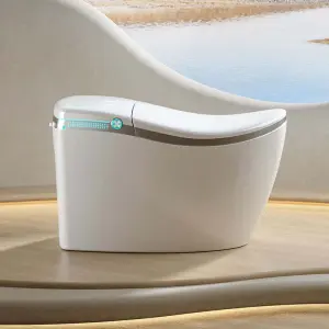 Innovative Yacht Appearance, Large Multi-functional UV Sterilization Limit Fully Automatic Smart Toilet with No Water Pressure