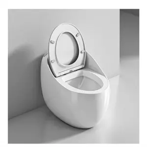 Factory Wholesale Personalized and Creative Skibidi Toilet Siphonic Silent Small-sized Toilet Egg-shaped Toilet