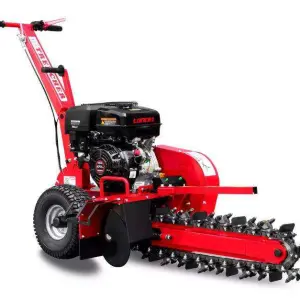 K-maxpower 15HP Max Depth 600mm EPA EU5 Gasoline Powered Portable Walk Behind 600mm Zanjadora Biocippatore Mini Chain Trencher