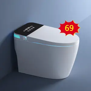 Modern Auto Sensor Flush Intelligent Bidet Wc Heating Toilet Bowl Automatic Operation Smart Toilet With Remote Control