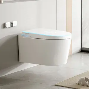 Modern Style Wall Hung Smart Bidet Toilet Seat Bathroom Wall Mounted Automatic Flush Intelligent Electric Smart Toilets