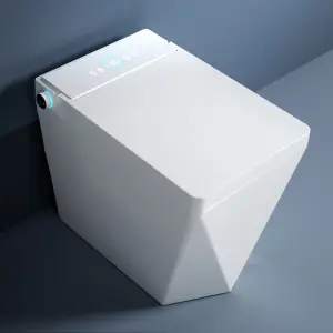 High End Floor Mounted Elongated Matte Black Automatic Flush Electric Toilet Remote Control Ceramic Intelligent Smart Toilets