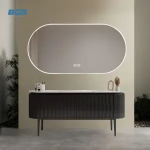 PVC White Single Basin Design Apartment/hotel/bathroom Bathroom Furniture Set