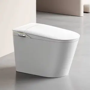 2025 Modern Sanitary Ware White Bathroom Water Closet Automatic Electric Toilet Inodoro One Piece Smart Toilet Bowl with Bidet
