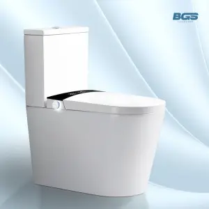 Modern Sanitary Ware Automatic Two Piece Water Tank Flush Bathroom Floor Mounted Toilet Intelligent Wc Bathroom Smart Toilet