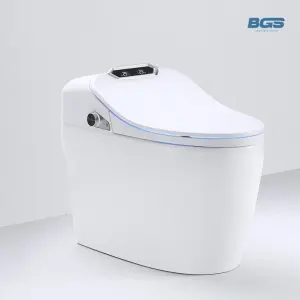 European Sanitary Ware Ceramic Night Light Toilet Bowl Heated Seat Electric Automatic Flush Intelligent WC Smart S-Trap/P-Trap