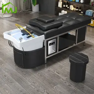 Custom Salon Massage Table Water Circulation Shower Shampoo Spa Bed