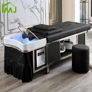 Health Club Multifunction Treatment Massage Chair Head Therapy Shampoo Bed